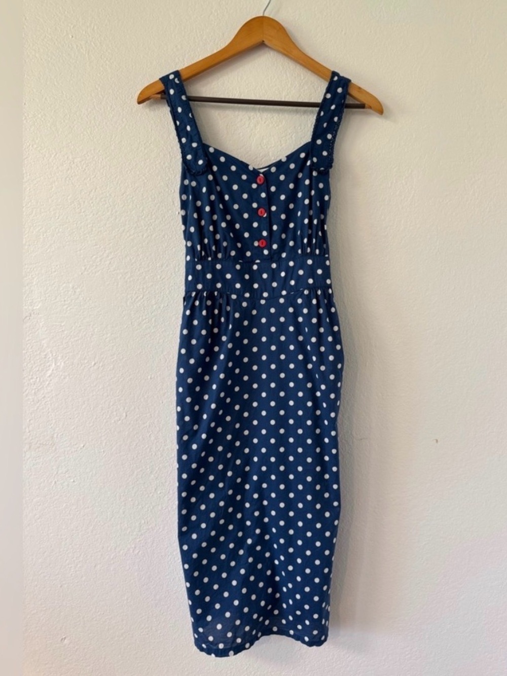 April Cornell Polka Dot Midi Dress